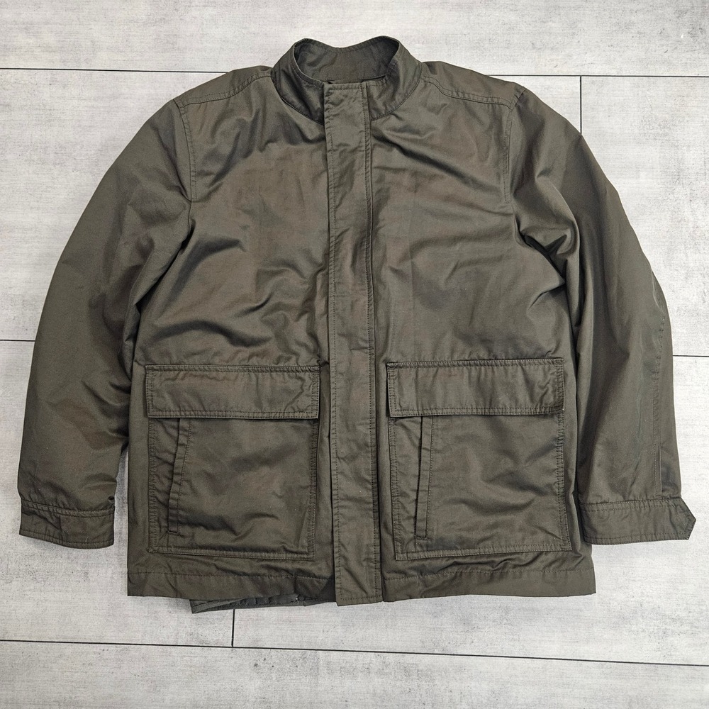 Banana Republic WR Travel Jacket Peat Green Mens Large Removable Vest Liner